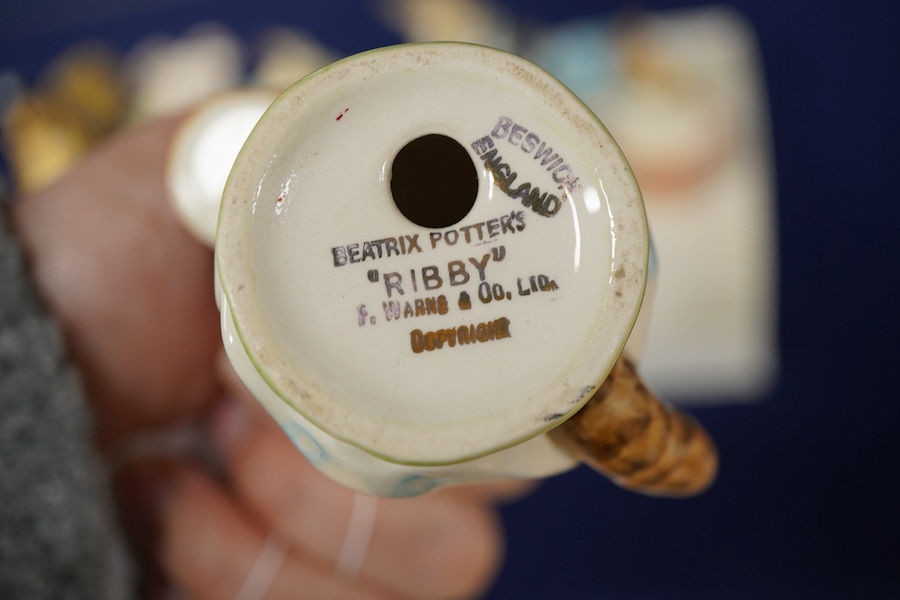 Five Beswick Beatrix Potter characters, and six later Beswick Beatrix Potter figures. (11) largest 11cm high.